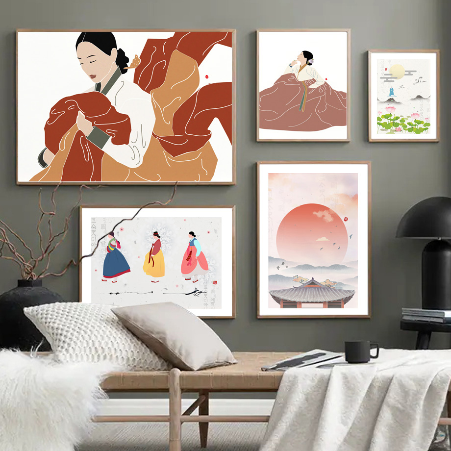 Modern Korean Lifestyle - Koreaanse stijl Boho Hanbok meisje Aziatische